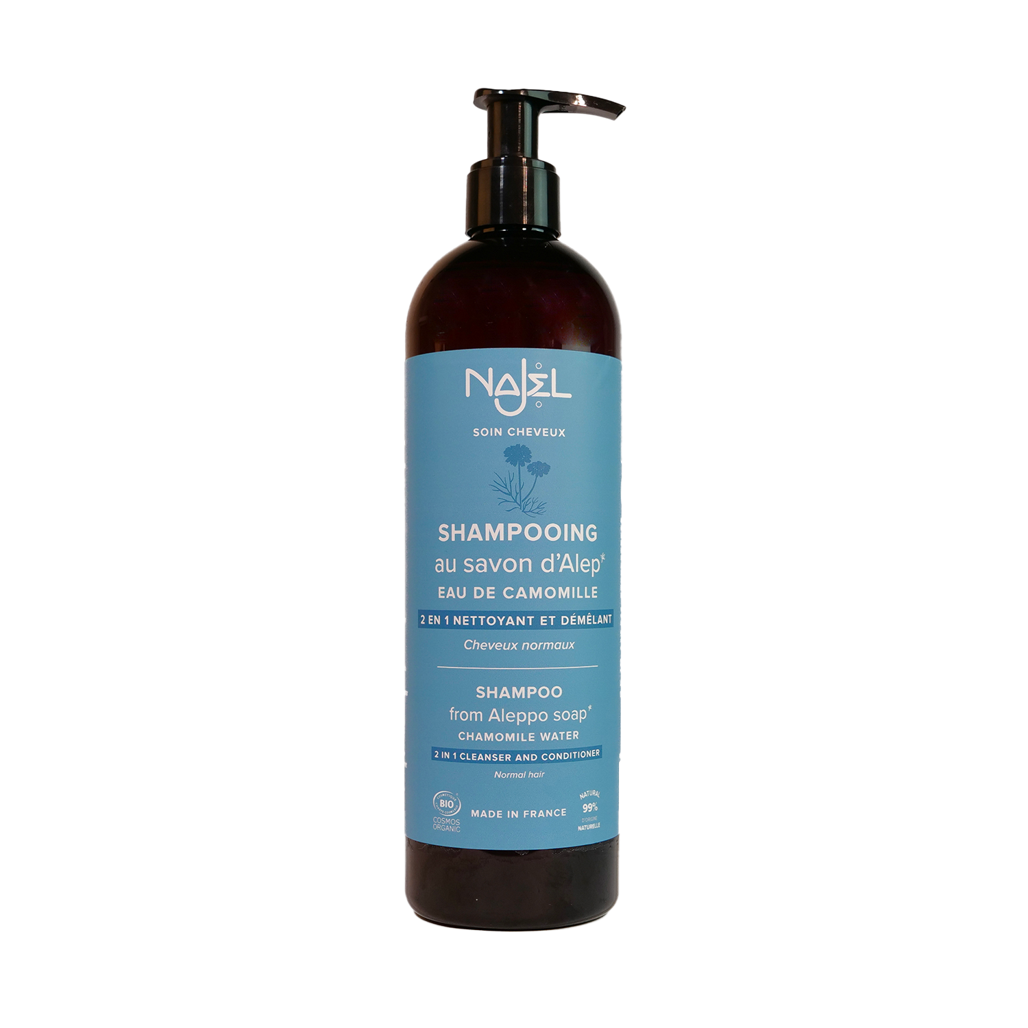 Organic Aleppo Soap Shampoo Normal Hair 500ml
