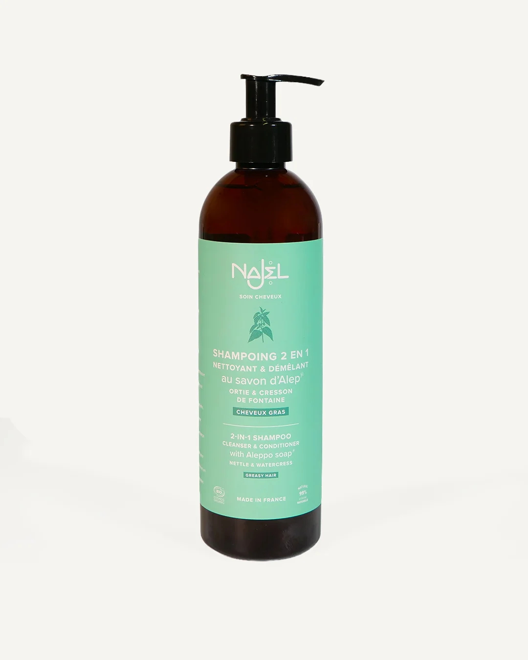 Shampoo with Natural Aleppo Soap - Oily Hair 500ml