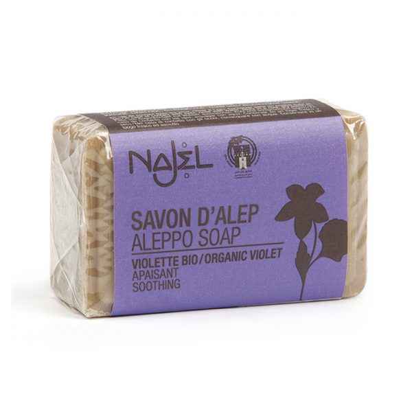 Aleppo soap with organic violet