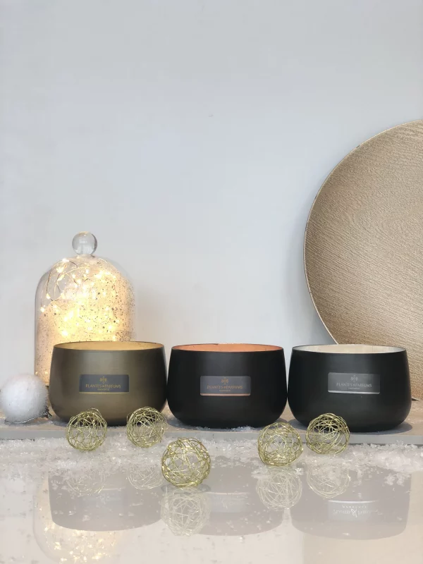 gold candle trio