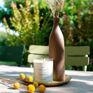 verbena candle outdoors